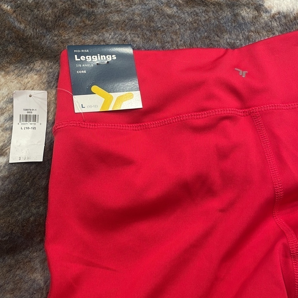 Girls red leggings - Picture 4 of 8